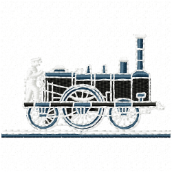 Trains Embroidery Design 7 Trains Embroidery Design 7